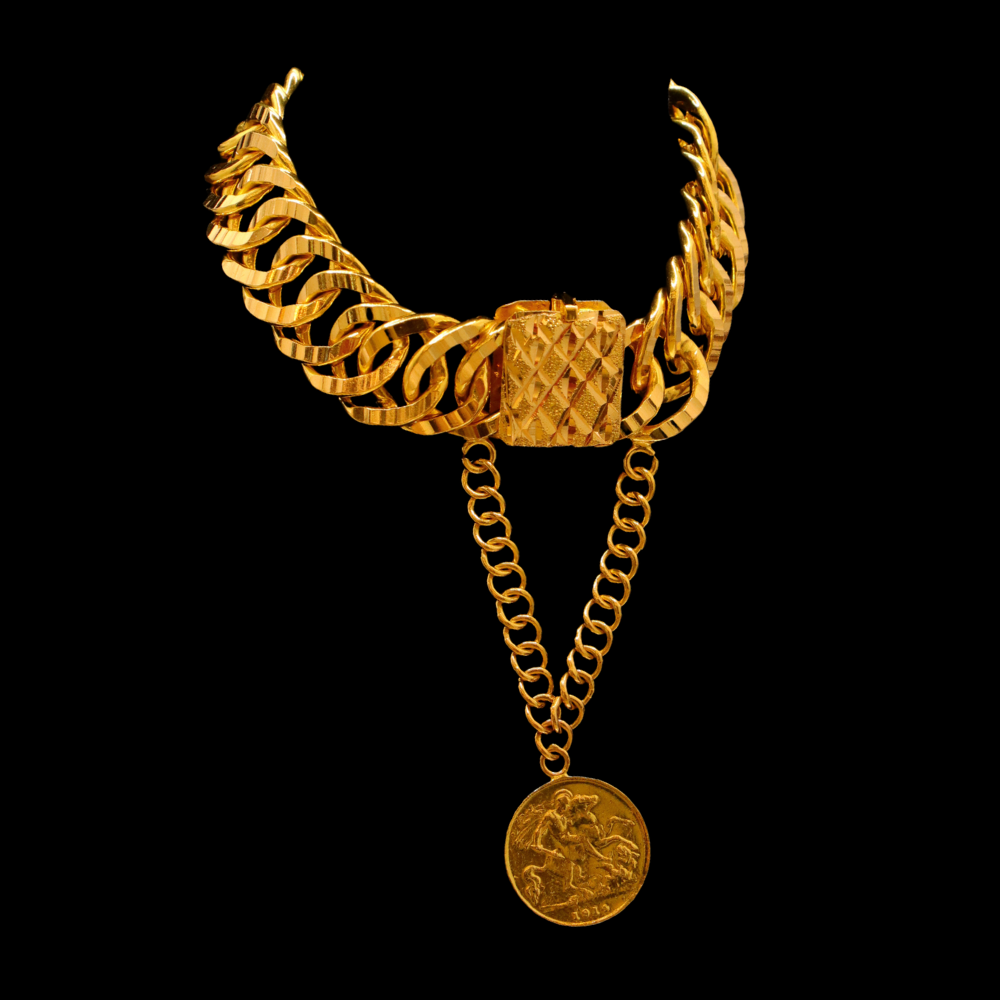21K Gold Hand Bracelet