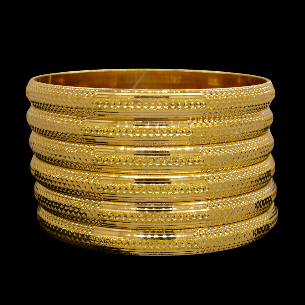 21K Gold Bangle Set (L)  