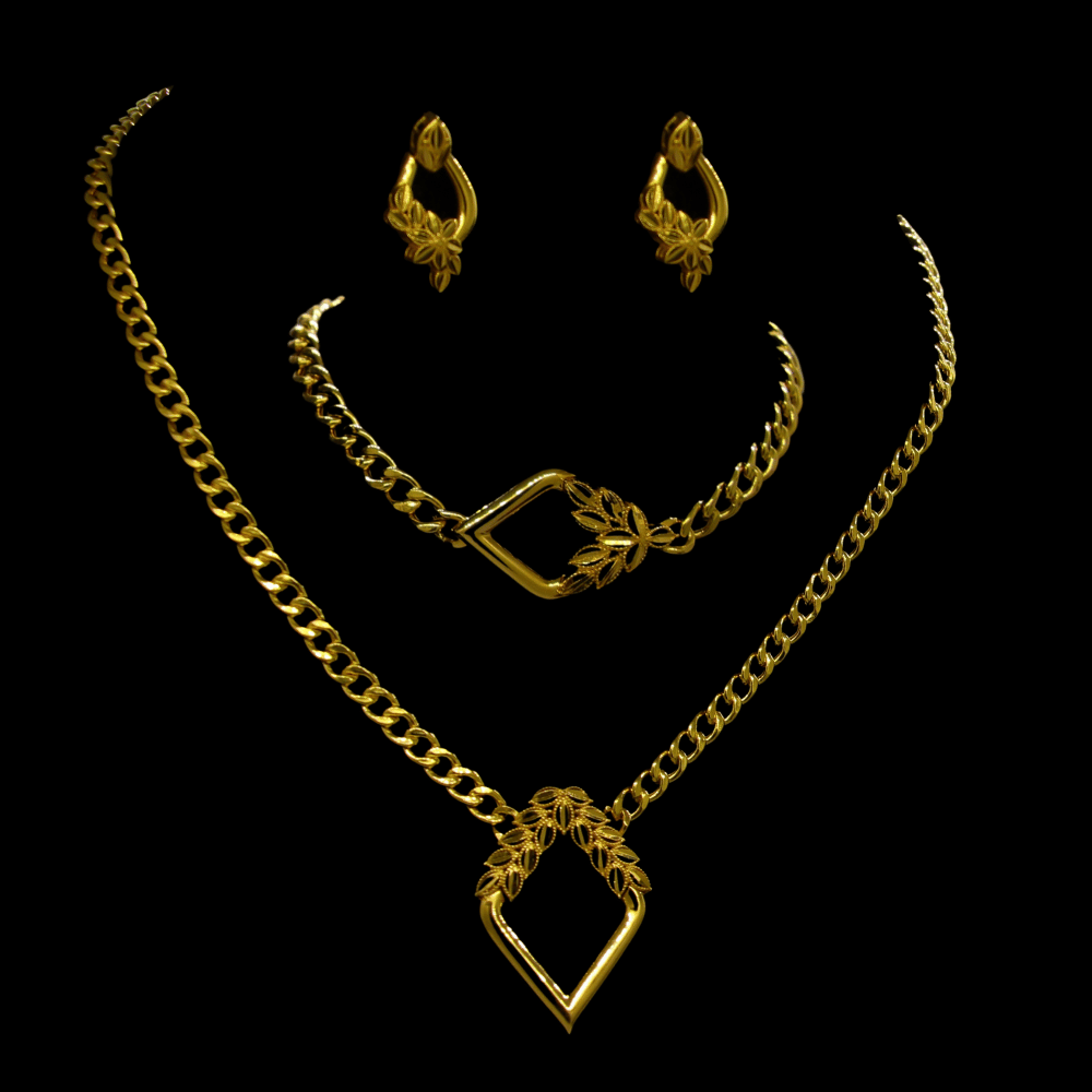 21K Gold Necklace Set  