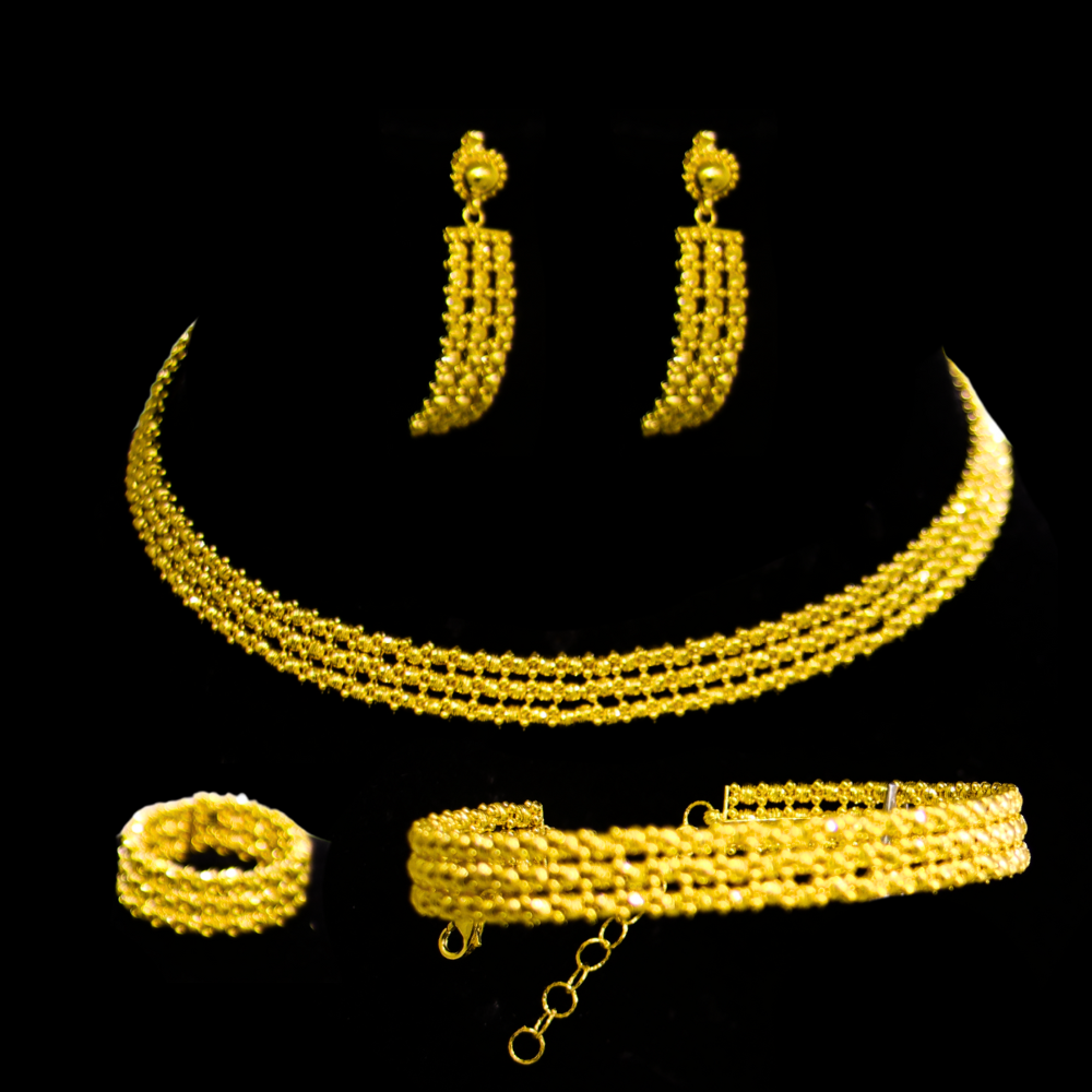 21K Gold Necklace Set