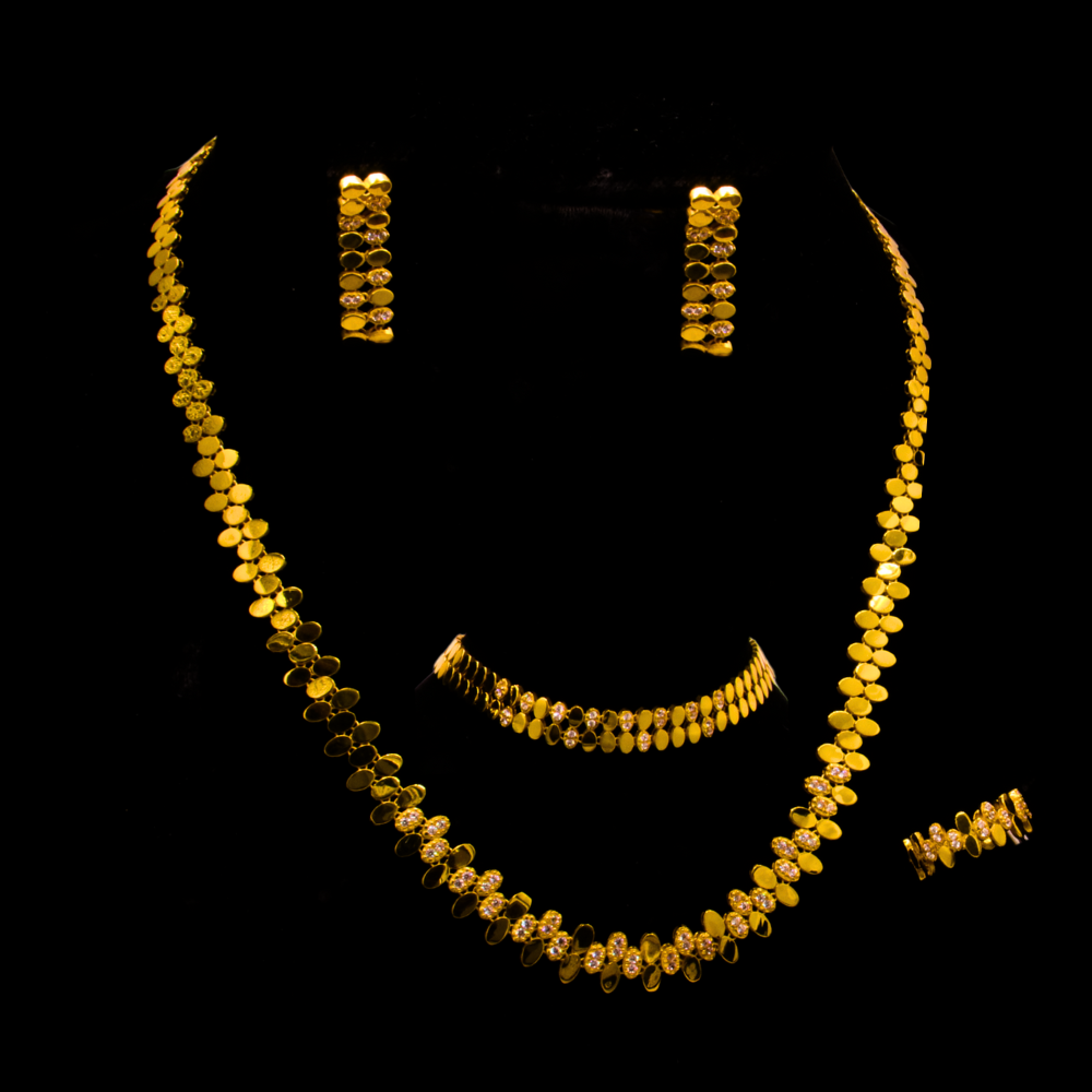 21K Gold Necklace Set