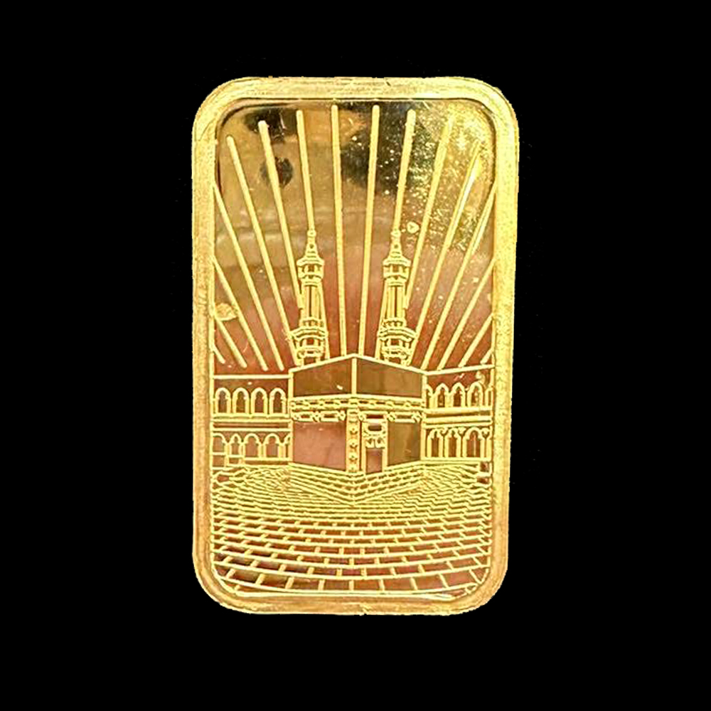 24K Gold Al Kaaba Half Ounce Made By Yasini