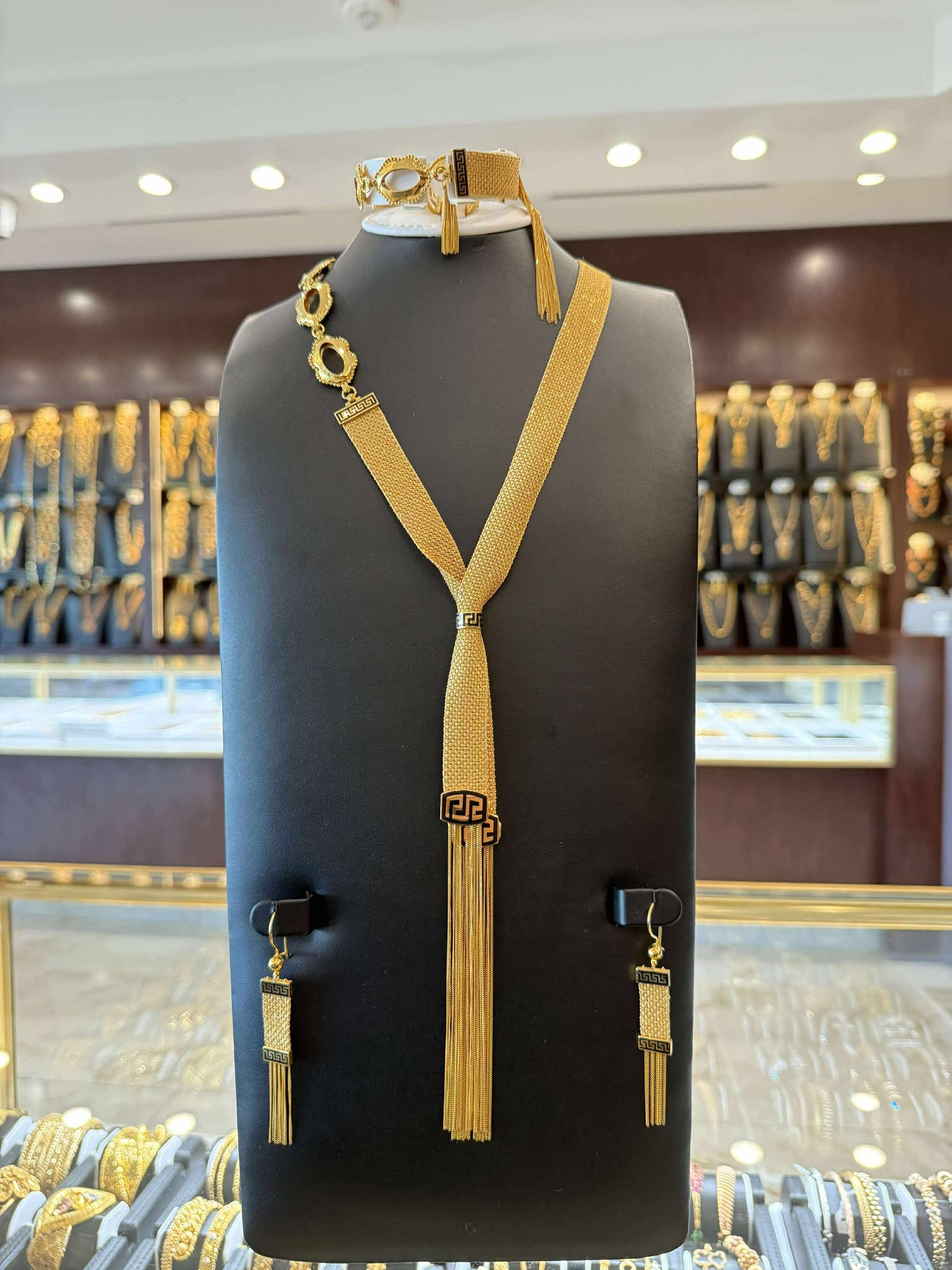 21K Gold Necklace Set 