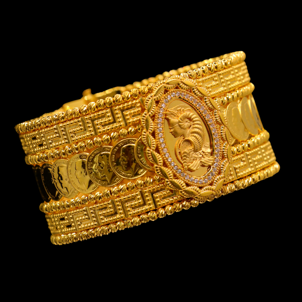 21k Gold Bangle Bracelet