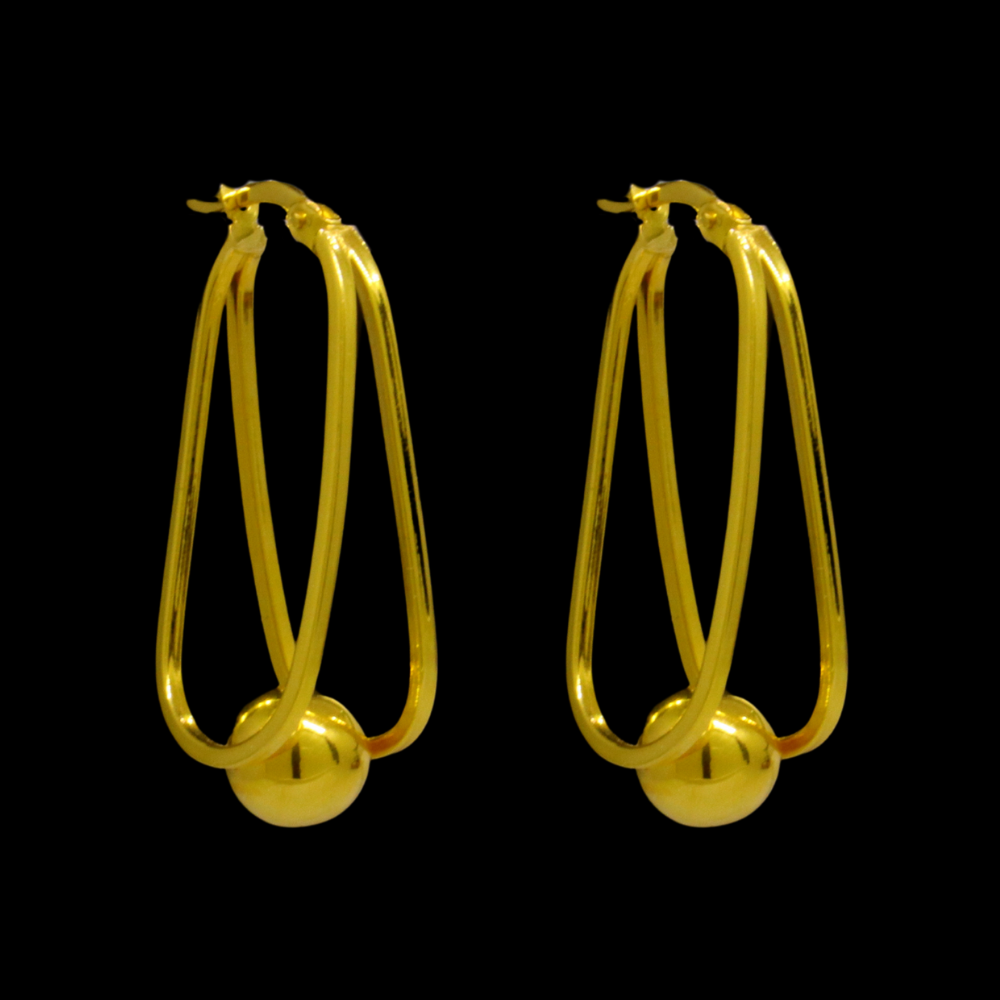 21K Gold Earrings