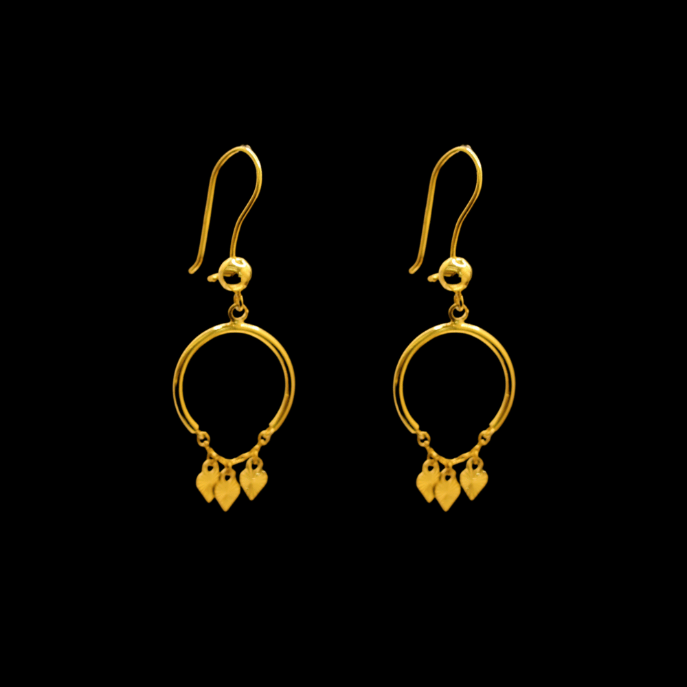 21K Gold Earrings  