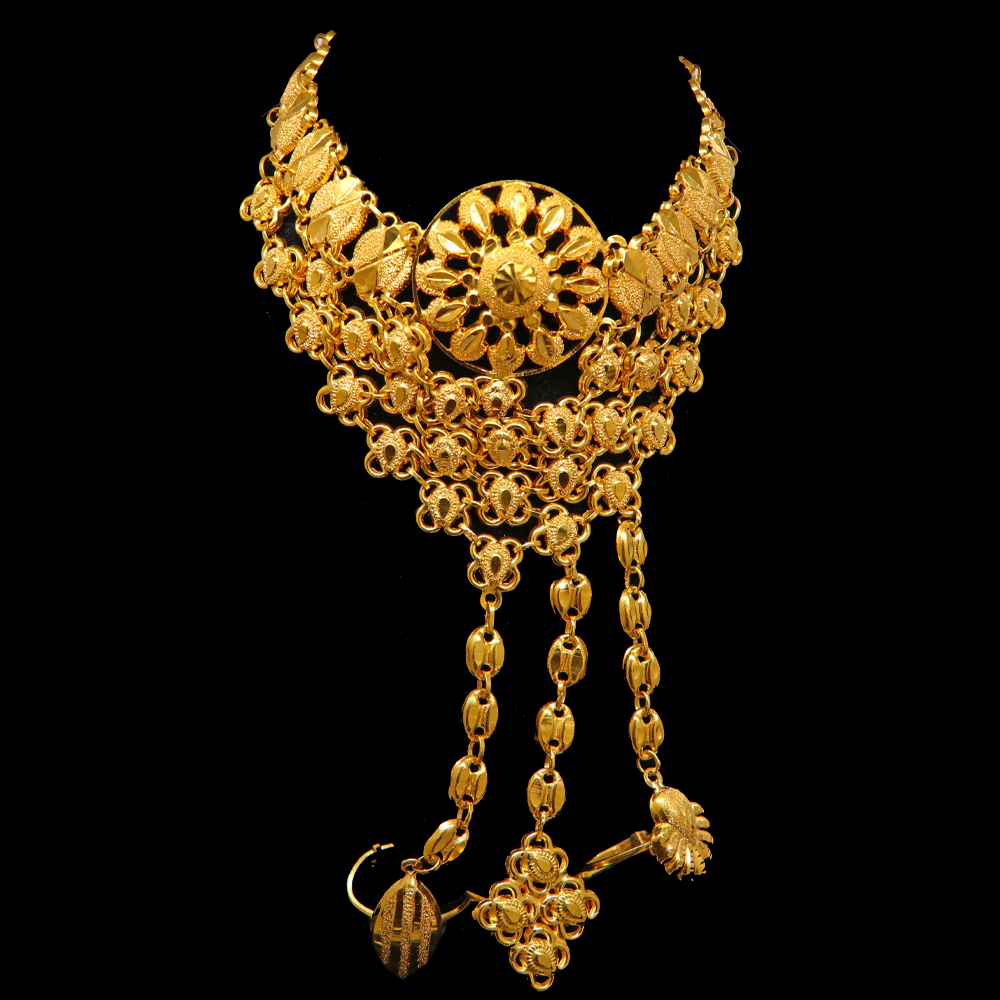 21K Gold Hand Bracelet 