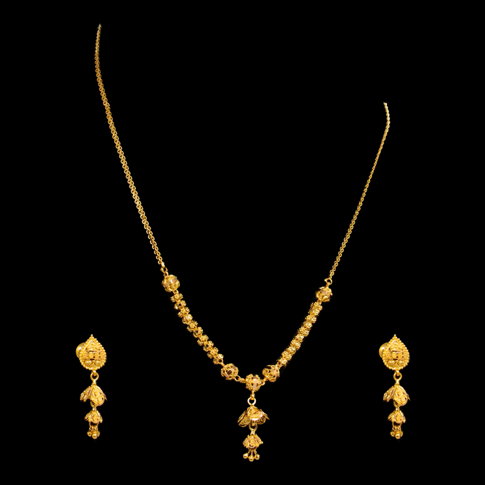 22K Gold Necklace Set