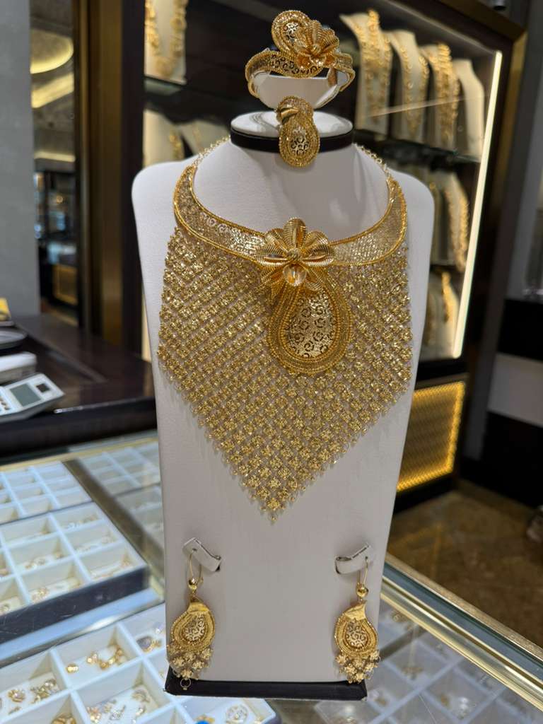 21K Gold Necklace Set   