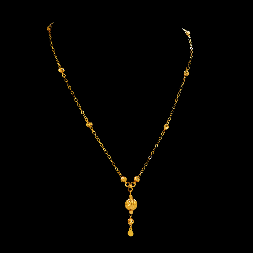 21K Gold Long Necklace - SW33574, style SW33574