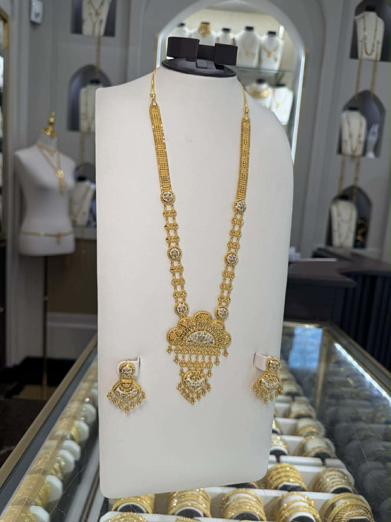 22K Gold Necklace Set  