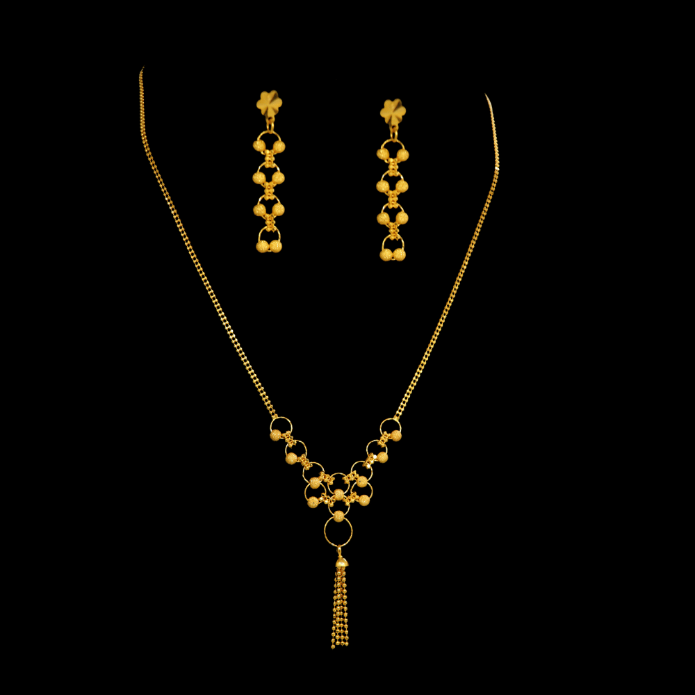22K Gold Necklace Set    