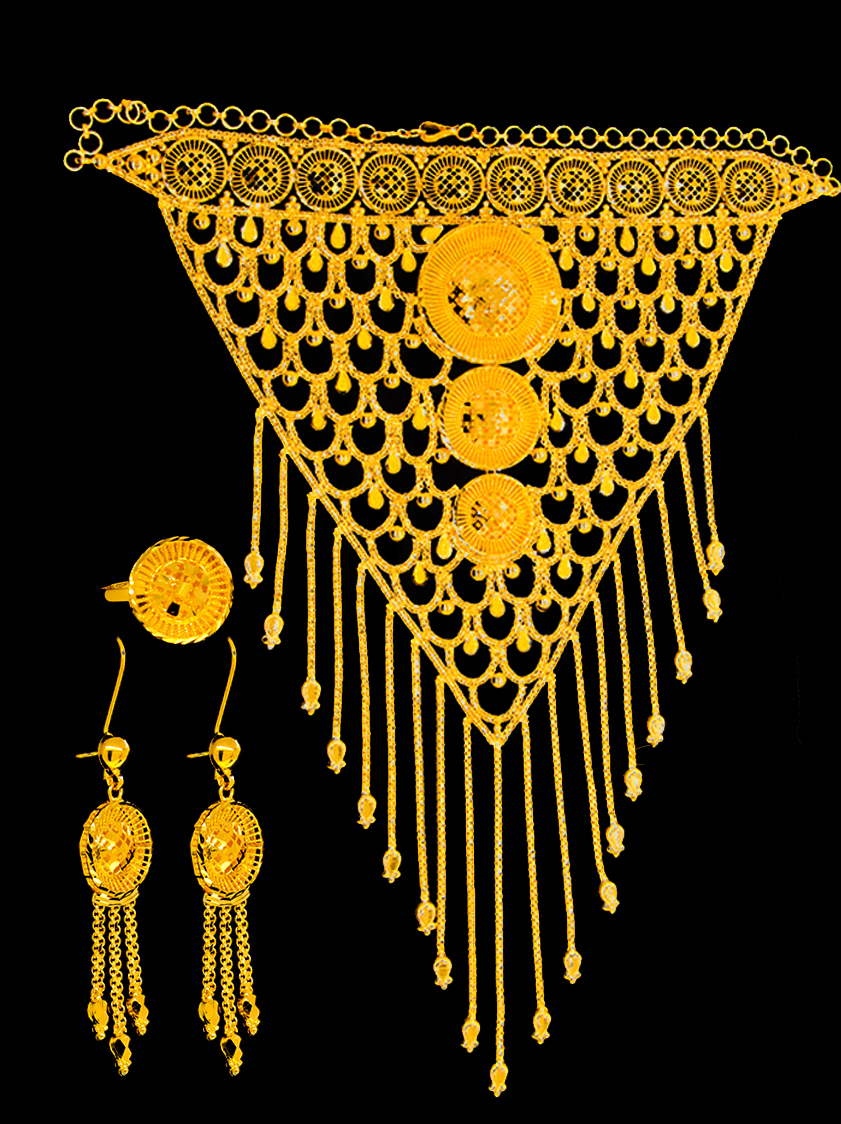 21K Gold Necklace Set