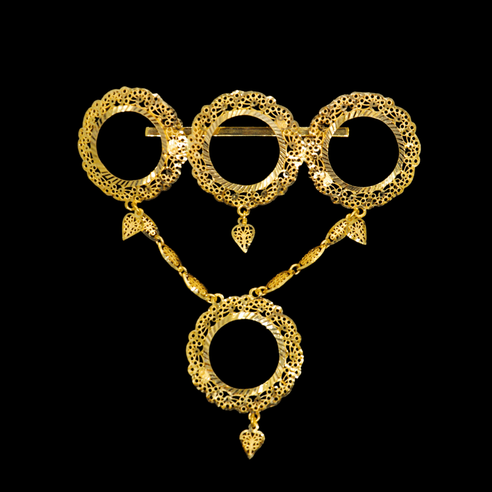 21K Gold Coins Pin 
