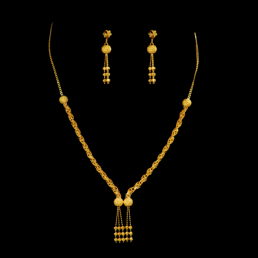 22K Gold Necklace Set   