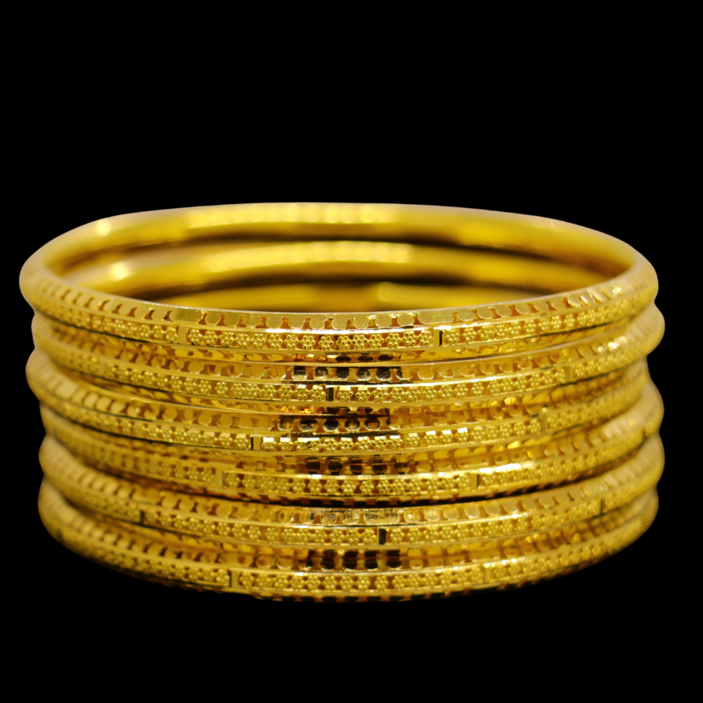 21K Gold Bangle Set (L)
