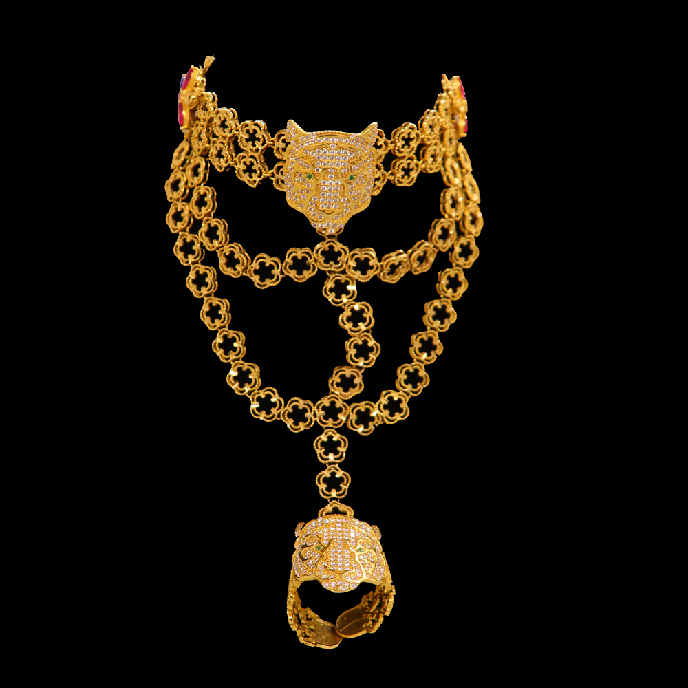 21K Gold kids Hand Bracelet 