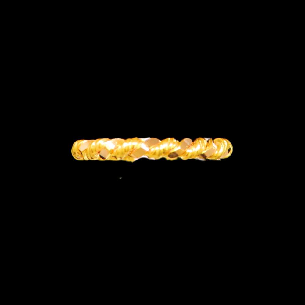 21K Gold Engagement Band Size 8