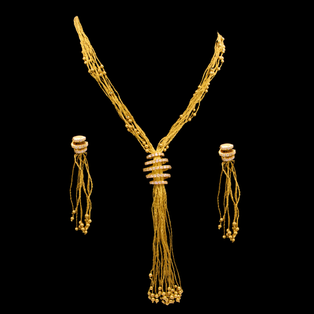 18K Gold Necklace Set