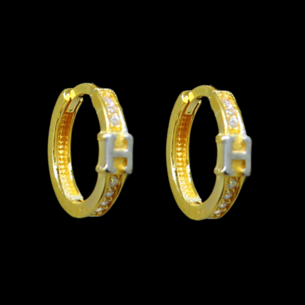 21K Gold Drop Earrings - SW33399, style SW33399
