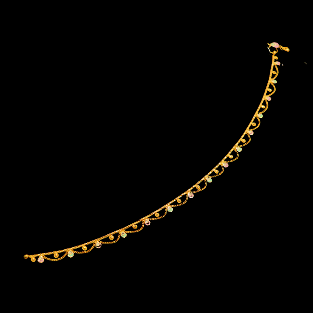 22K Gold Anklet