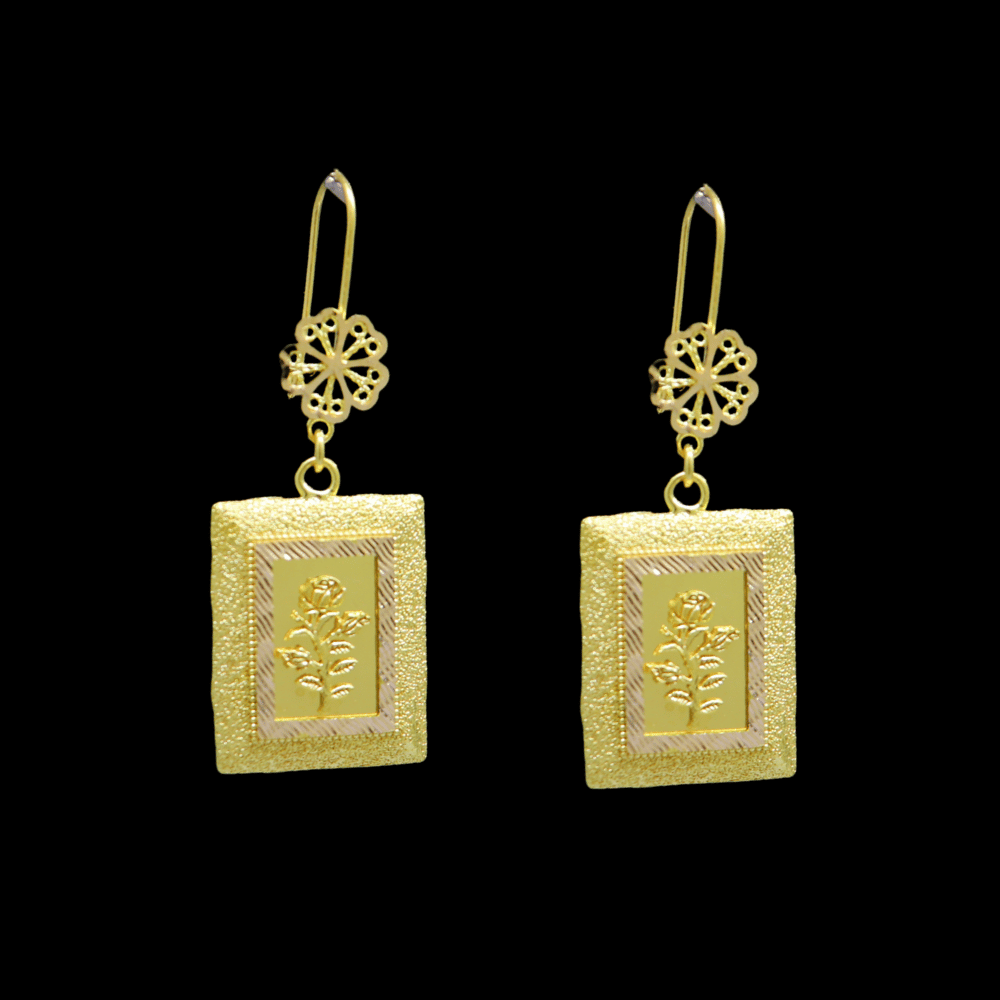 21K Gold Earrings 