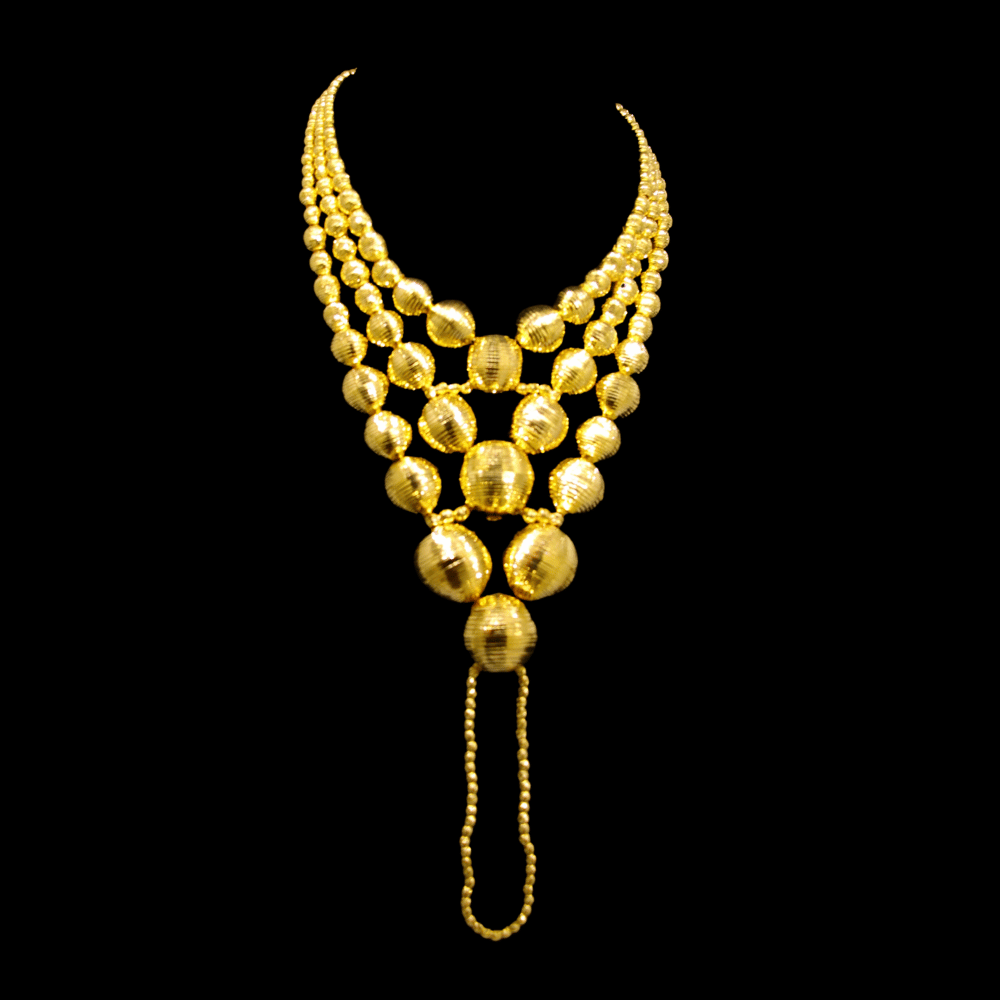 21K Gold Hand Bracelet 