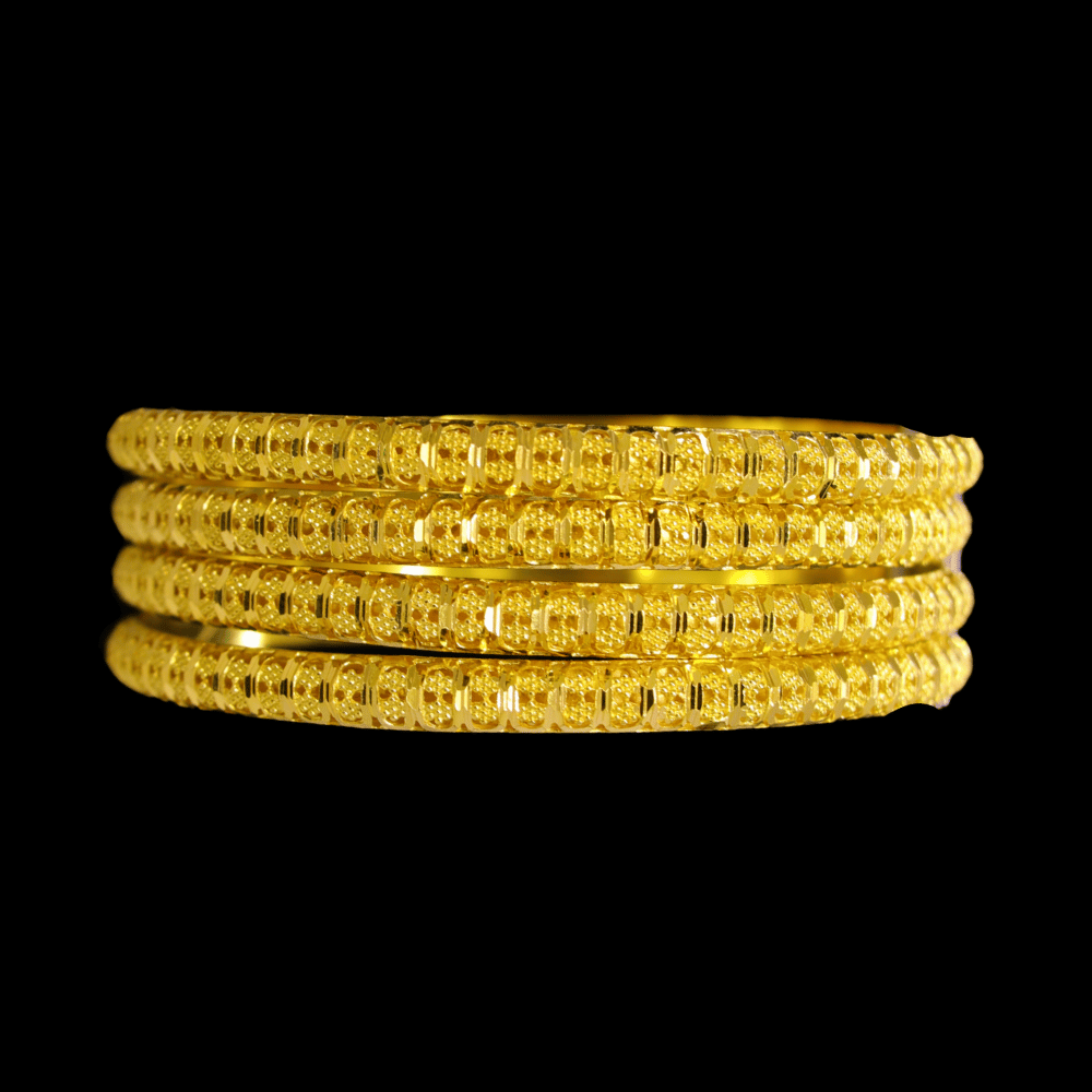 21K Gold Bangle Set (S)