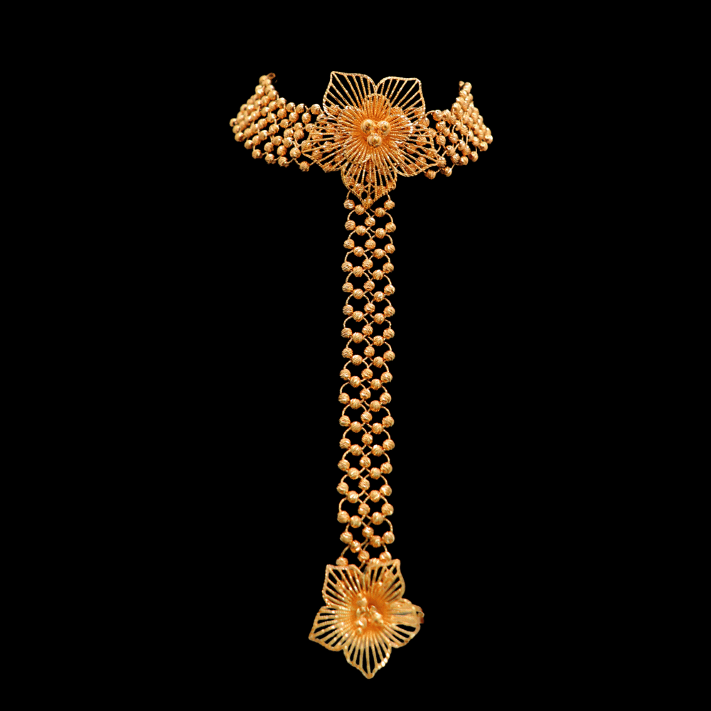 21K Gold Hand Bracelet   