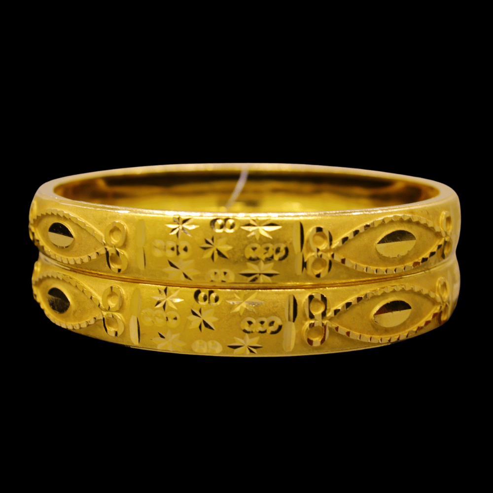 21K Gold Bangle Set (M) 