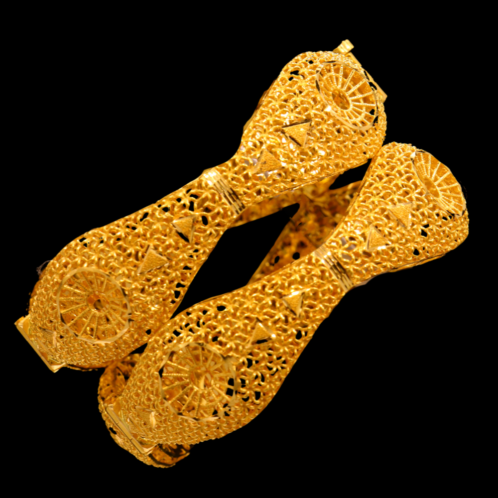 21K Gold Bangle Set