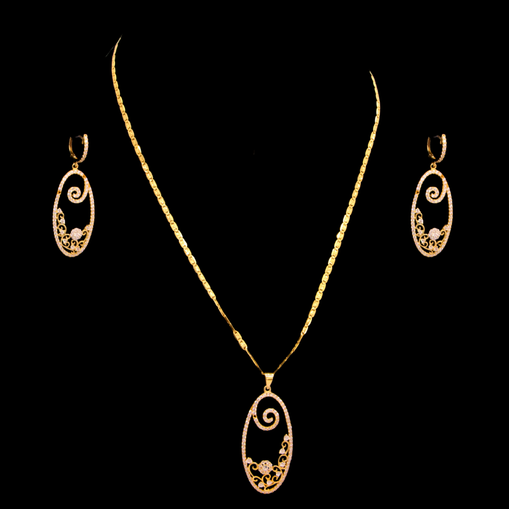 18K Gold Necklace Set