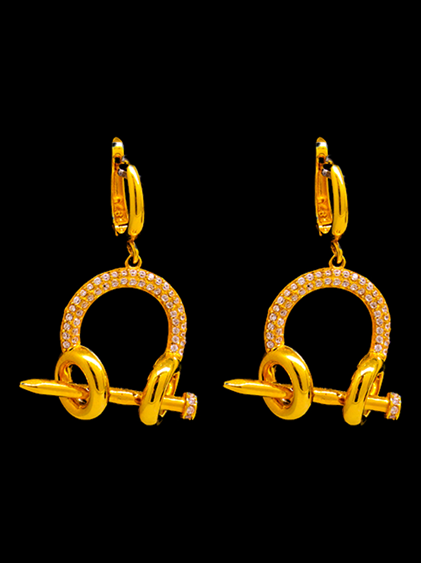 21K Gold Earrings