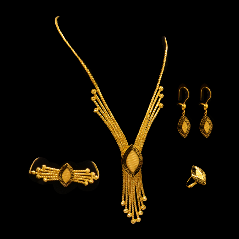 21K Gold Necklace Set