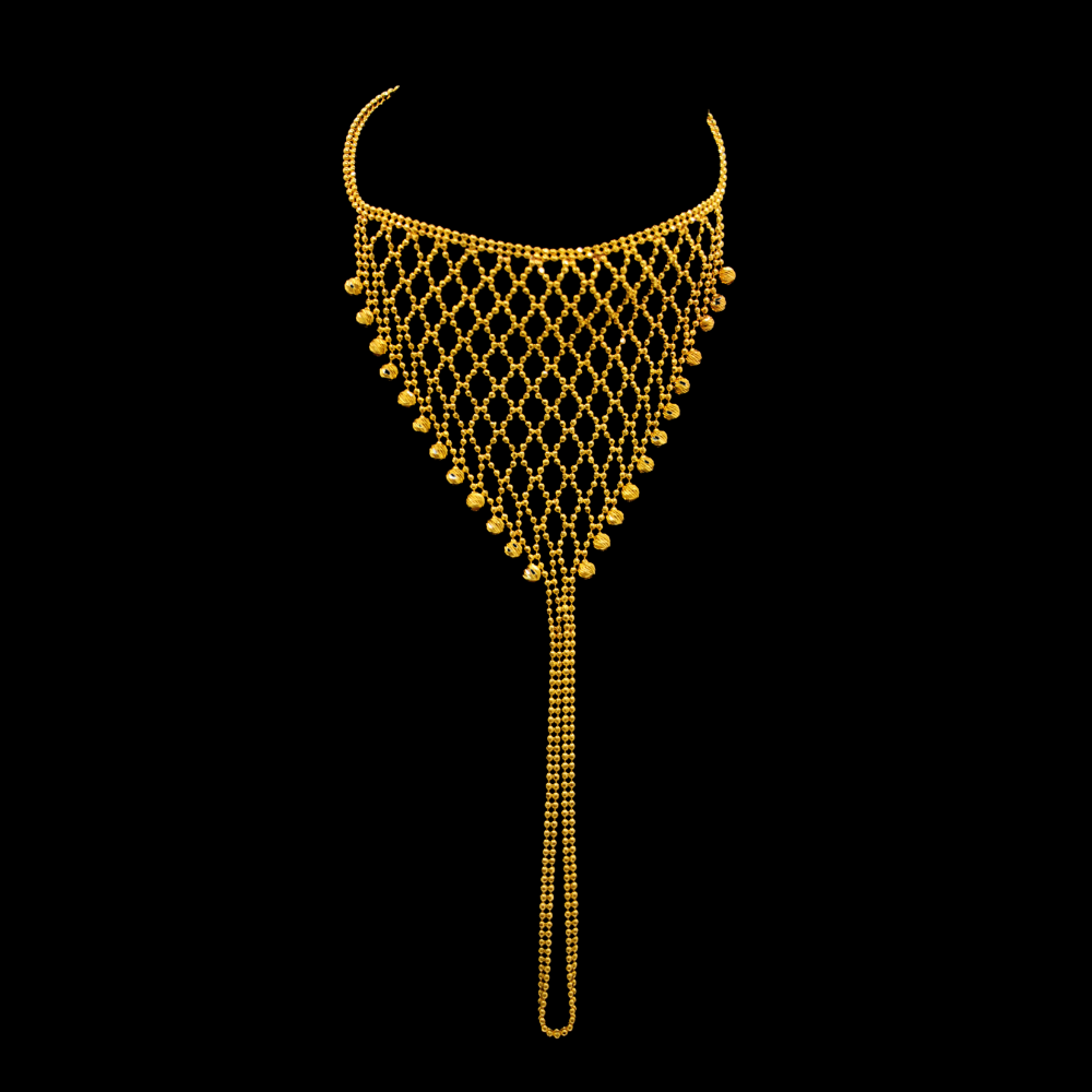 21K Gold Hand Bracelet 