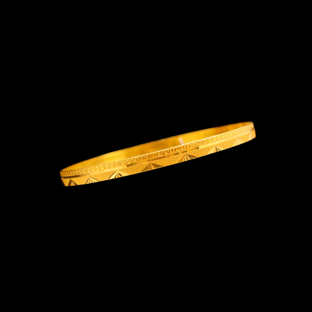 21K Gold Bangle Set OF 1 (L) 