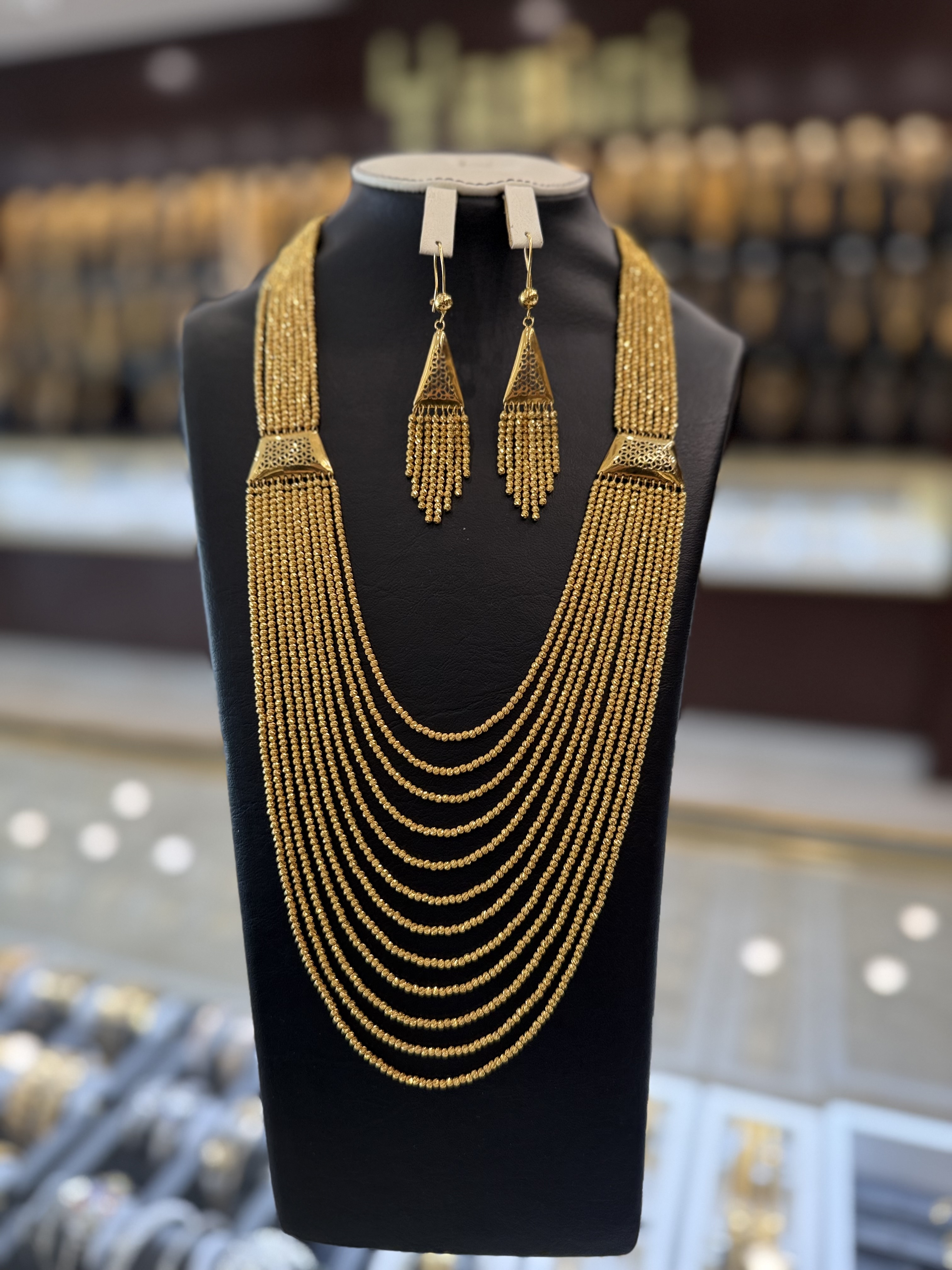 21K Gold Necklace Set 