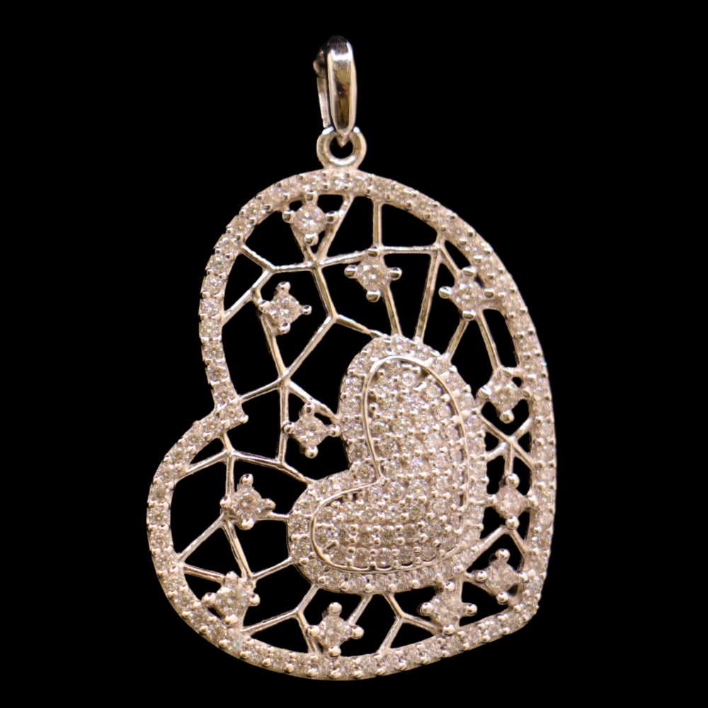 18K White Gold Pendant