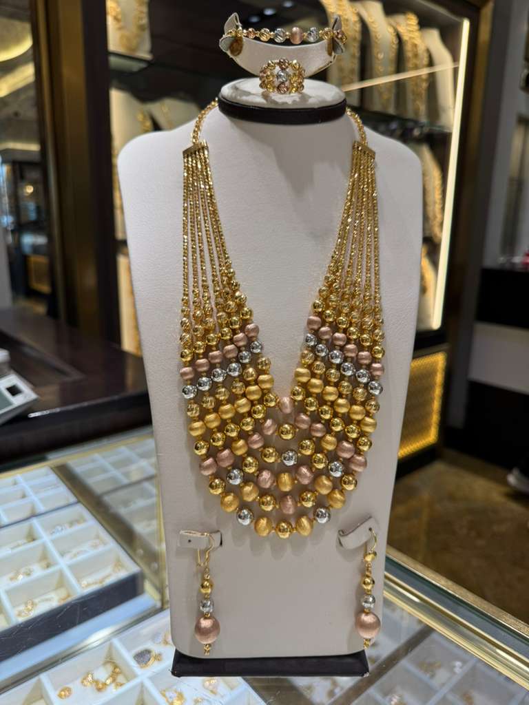 21K Gold Necklace Set 