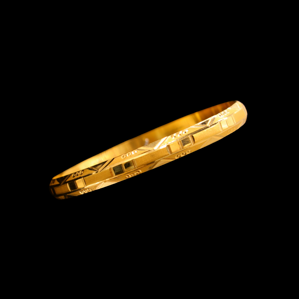 21K Gold Bangle Set OF 1 (L) 