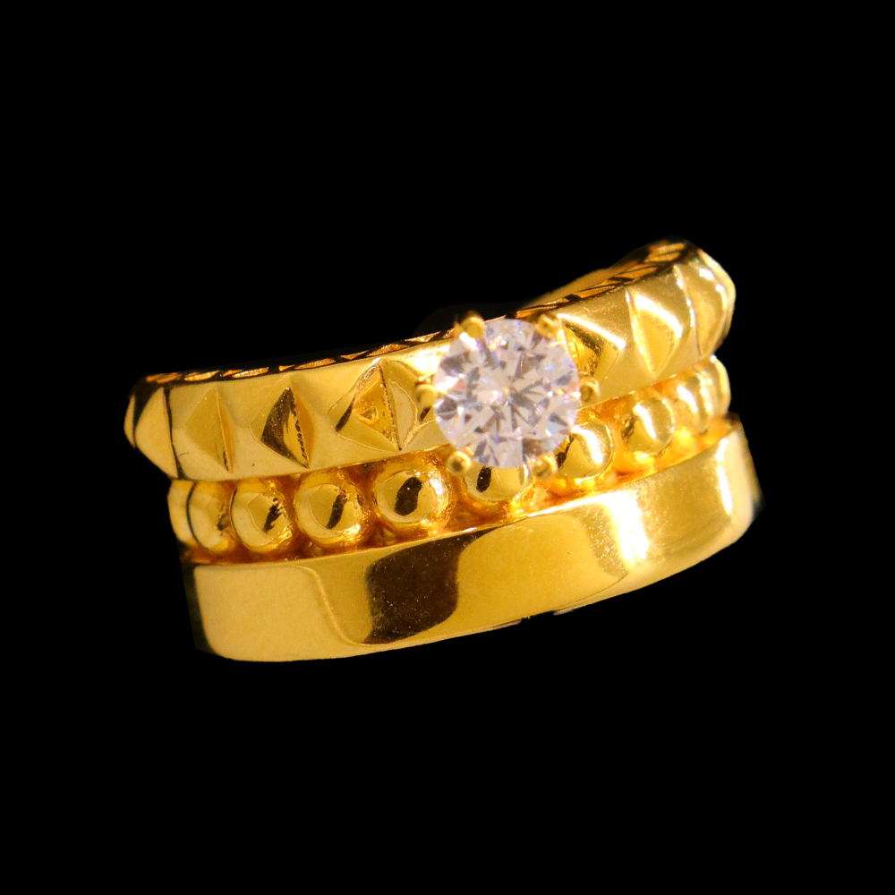 21K Gold Bridal Ring