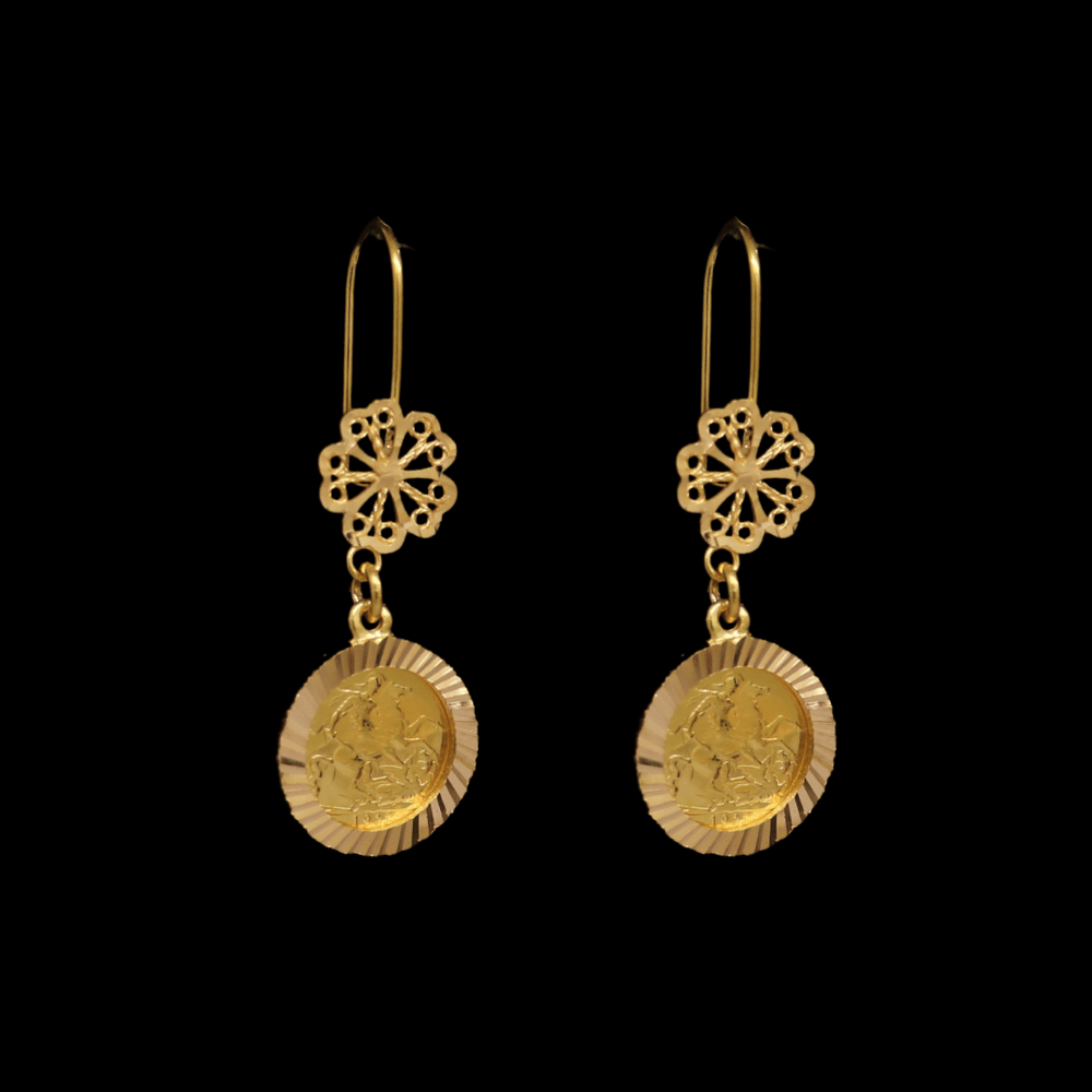 21K Gold Earrings
