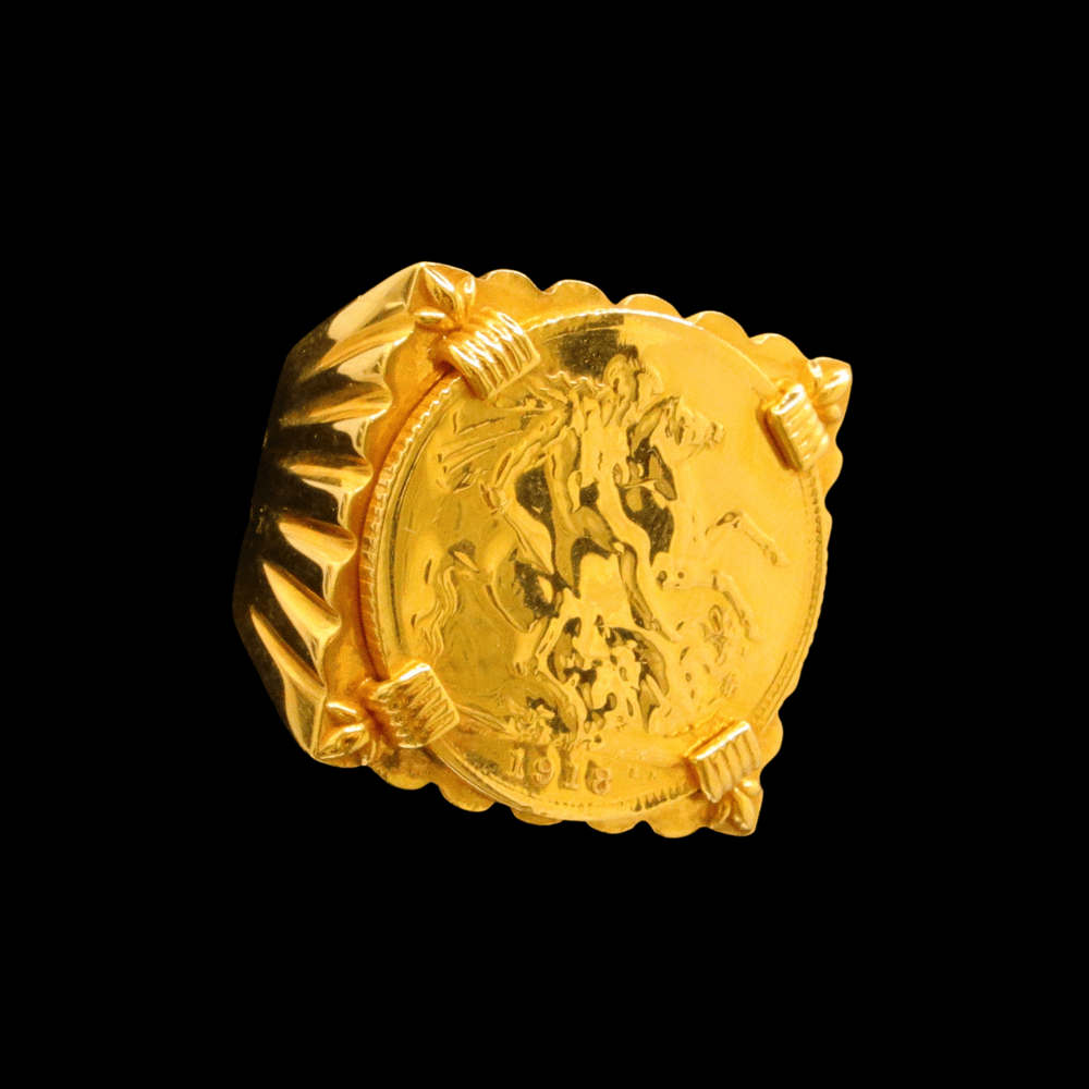 21K Gold Men Ring 