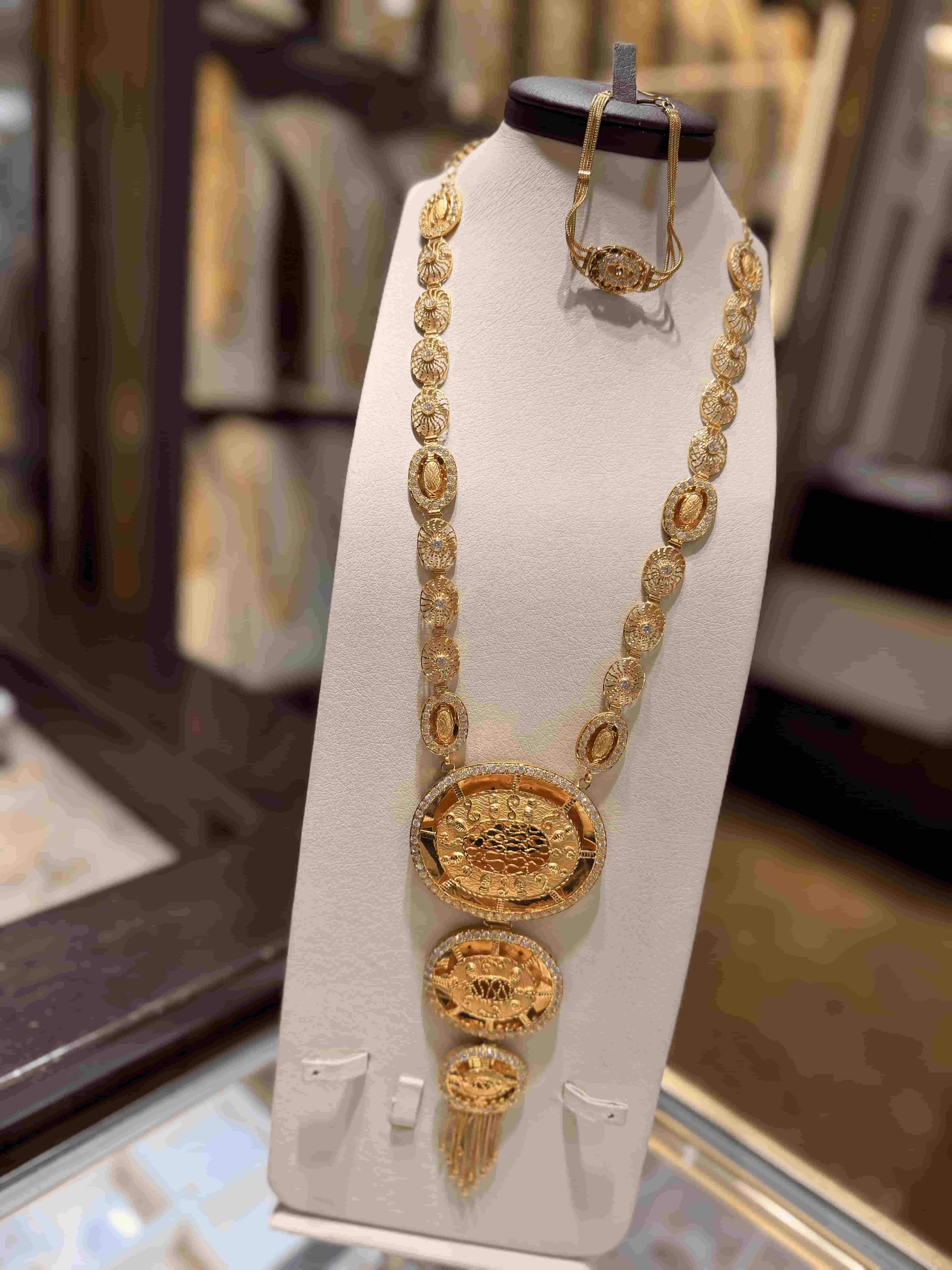 21K Gold Necklace Set  