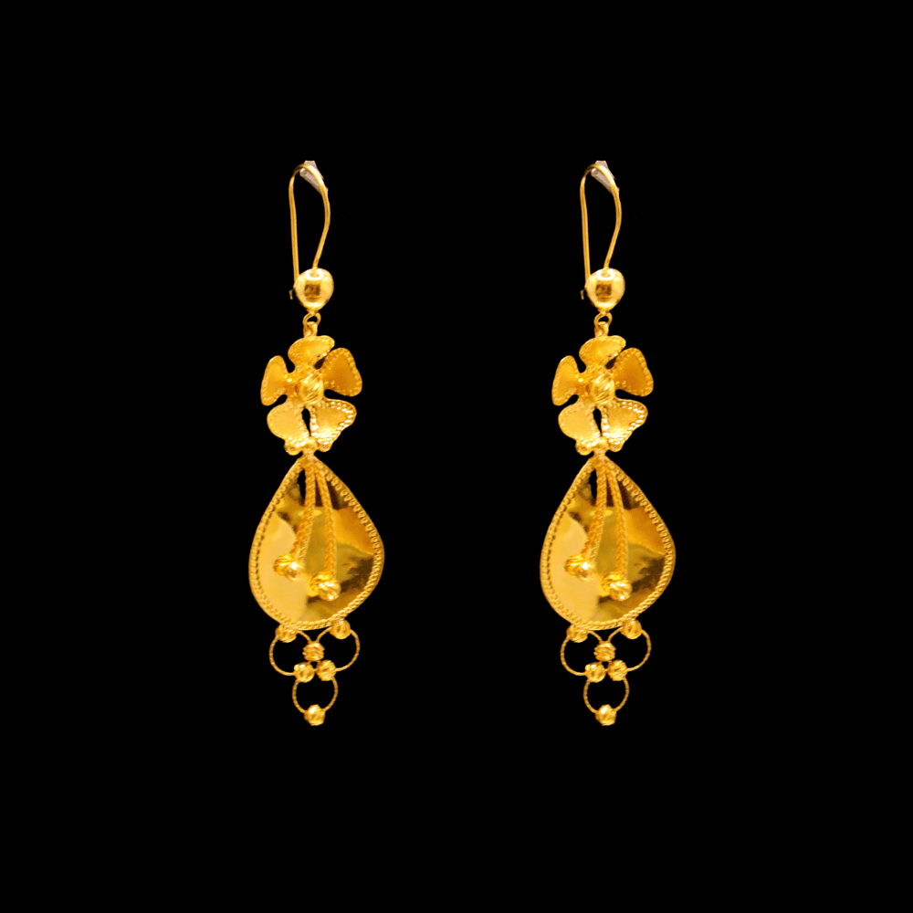 21K Gold Earrings 