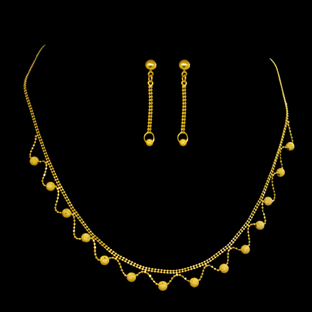22K Gold Necklace Set