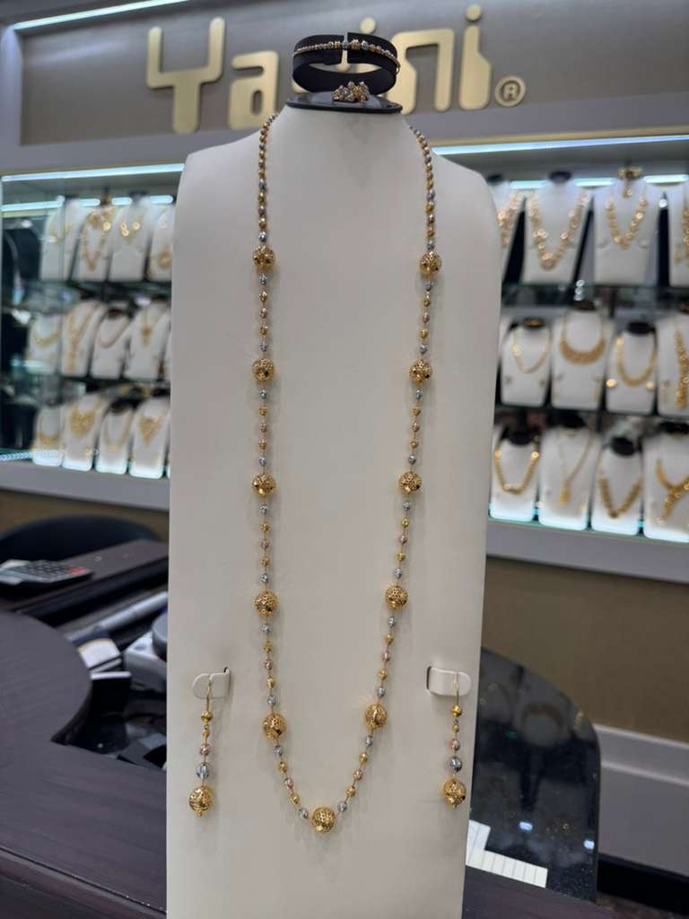21K Gold Necklace Set  