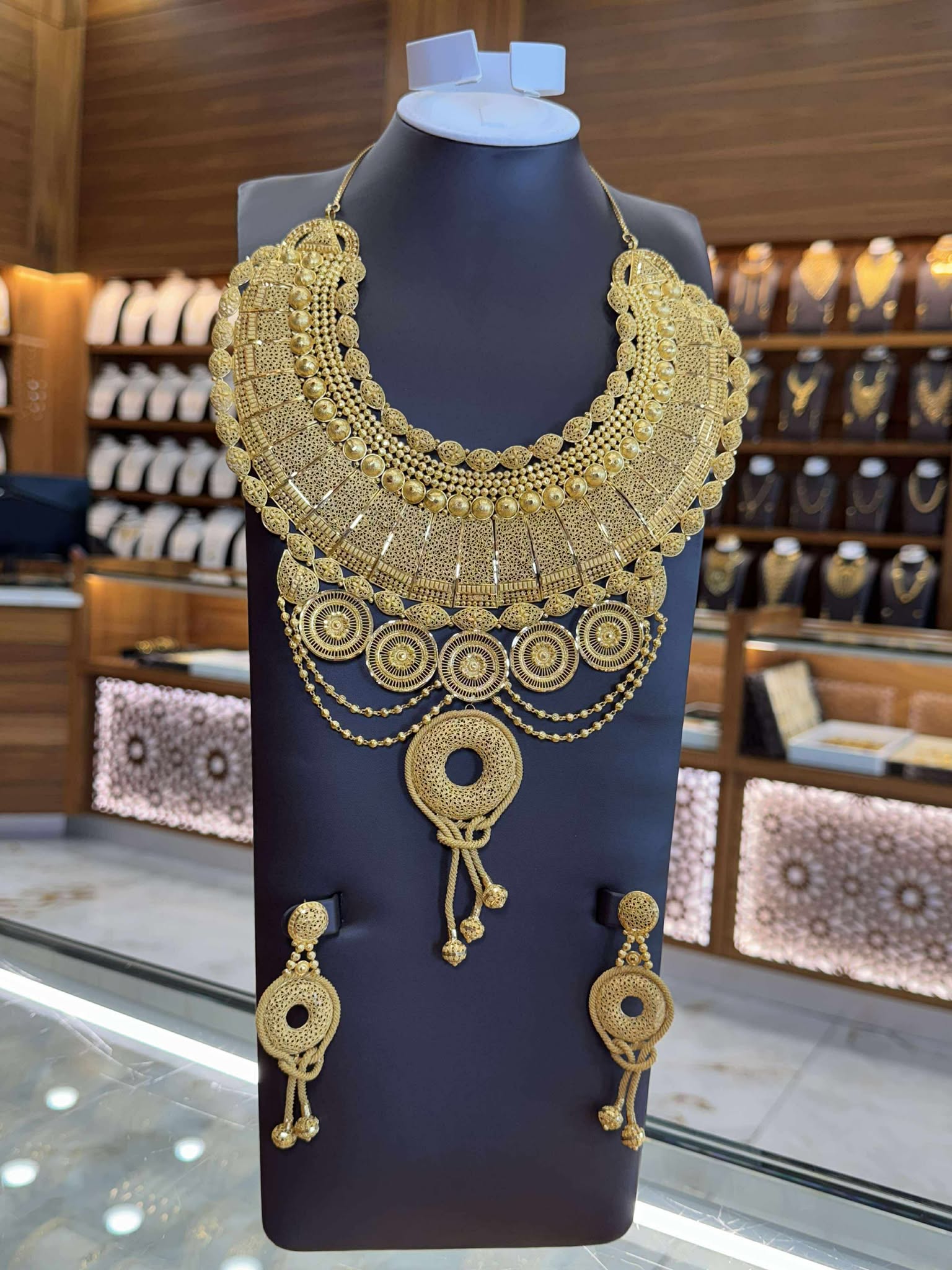 22K Gold Necklace Set 