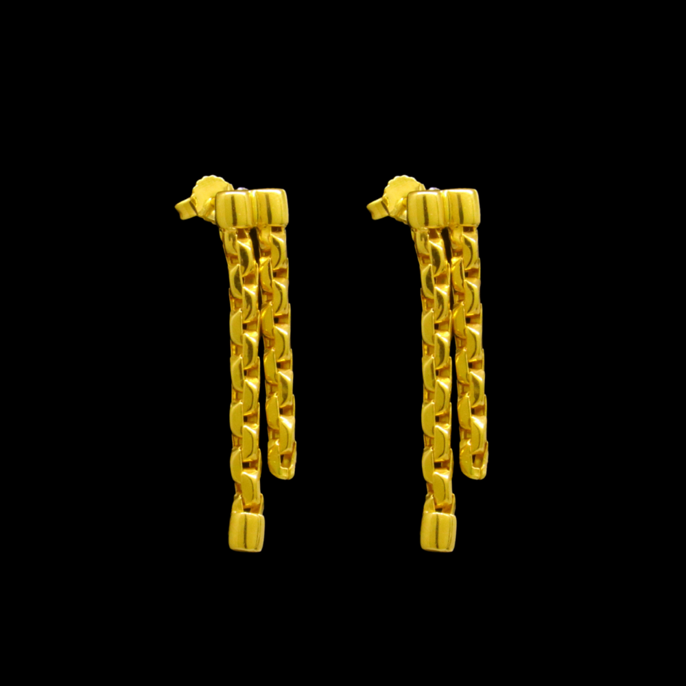 21K Gold Himo Earrings