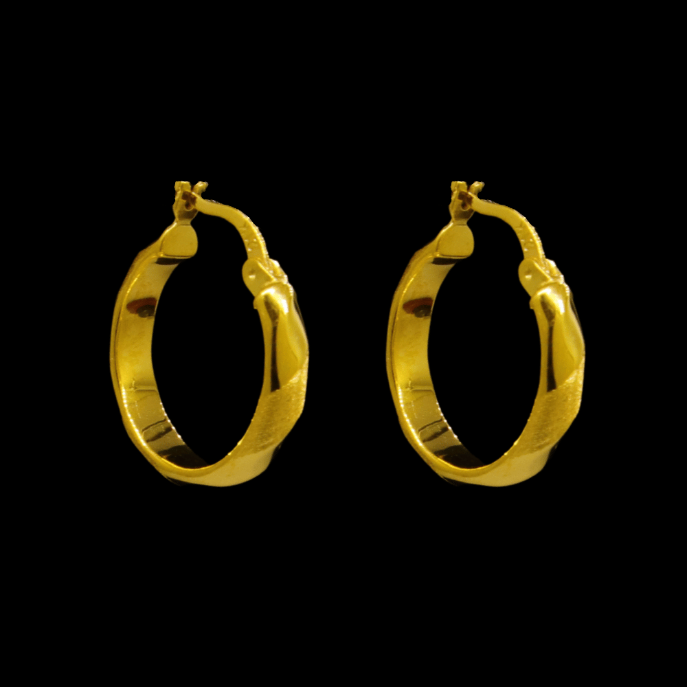21K Gold Earrings 